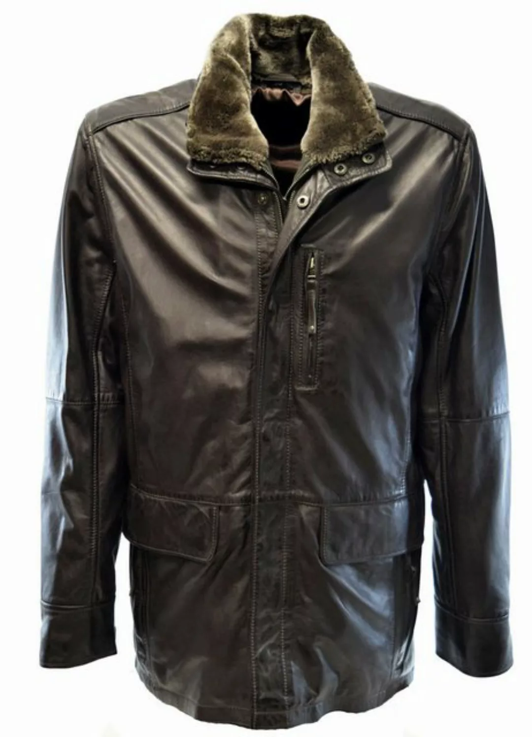 Zimmert Leather Lederjacke Eddi Parka, Westeneinsatz herausnehmbar, Cognac günstig online kaufen