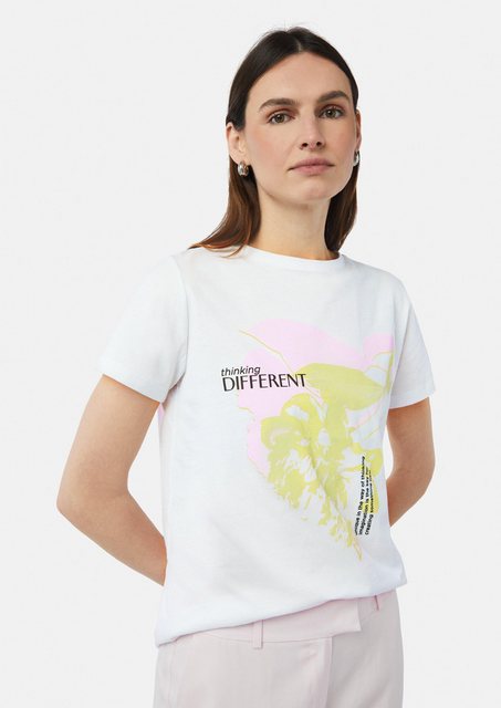 comma casual identity Kurzarmshirt T-Shirt aus Baumwolle mit Artwork Artwor günstig online kaufen