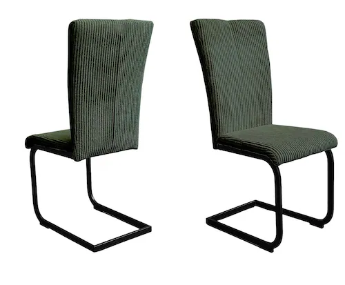 Home affaire Freischwinger "Oliver", (Set), 2 St., Cord, Stuhl belastbar bi günstig online kaufen