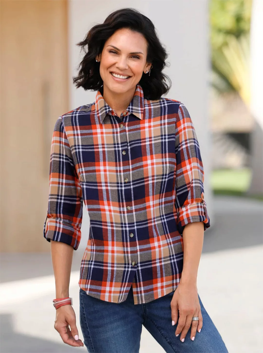 Casual Looks Flanellbluse günstig online kaufen