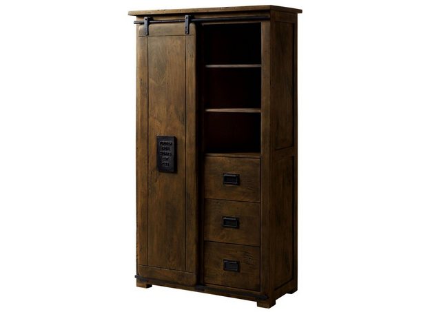 Massivmoebel24 Dreh-/Schwebetürenschrank (Kleiderschrank Mango 100x45x175 b günstig online kaufen