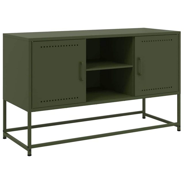 vidaXL Schrankmodule TV-Schrank Olivgrün 100,5x39x60,5 cm Stahl günstig online kaufen