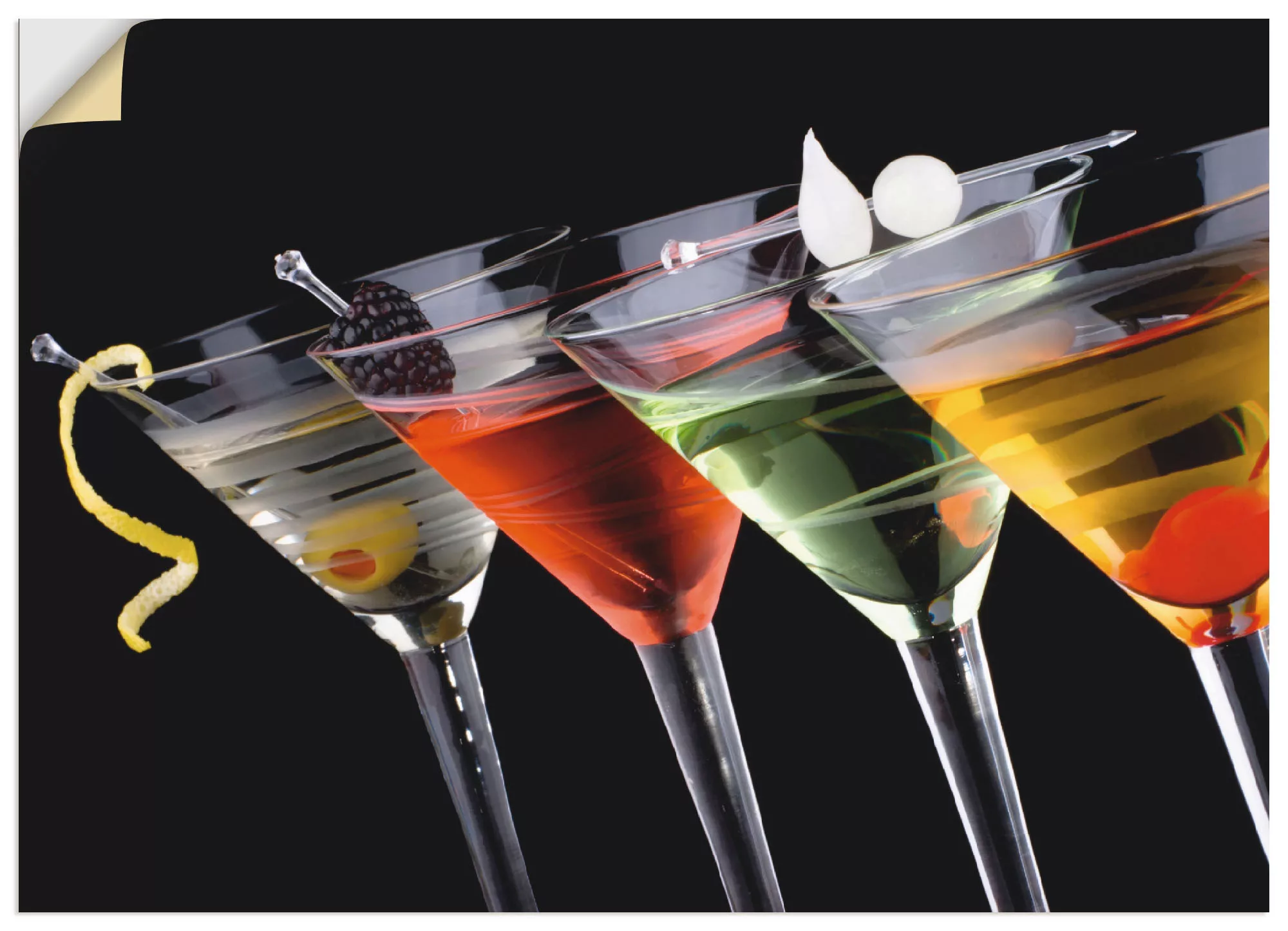 Artland Wandbild »Klassische Martini - Cocktail«, Getränke, (1 St.), als Le günstig online kaufen