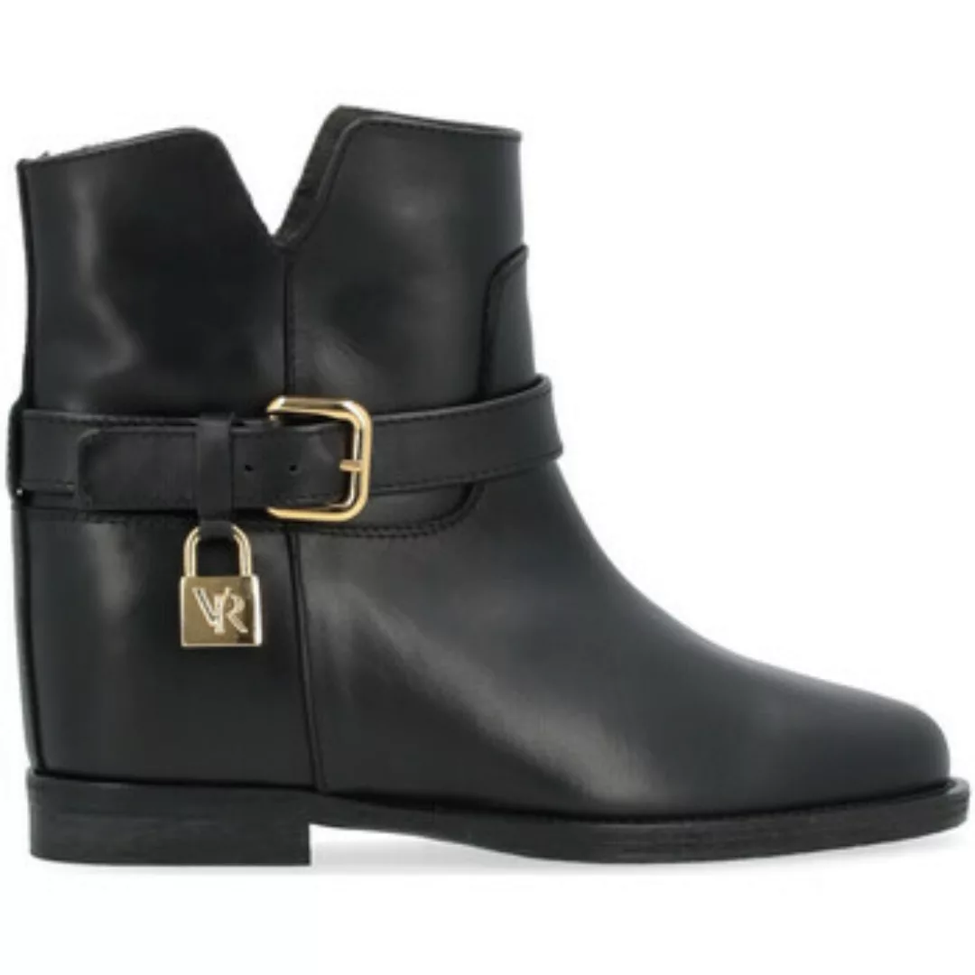Via Roma 15  Ankle Boots Stiefelette  aus schwarzem Leder mit günstig online kaufen
