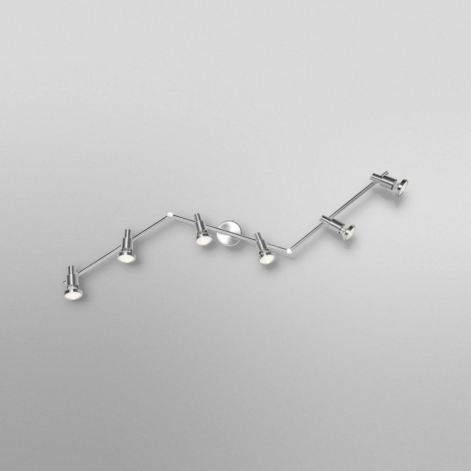 OSRAM Deckenstrahler, silber, Metall 6-flg. GU10-LED 2.700 K günstig online kaufen