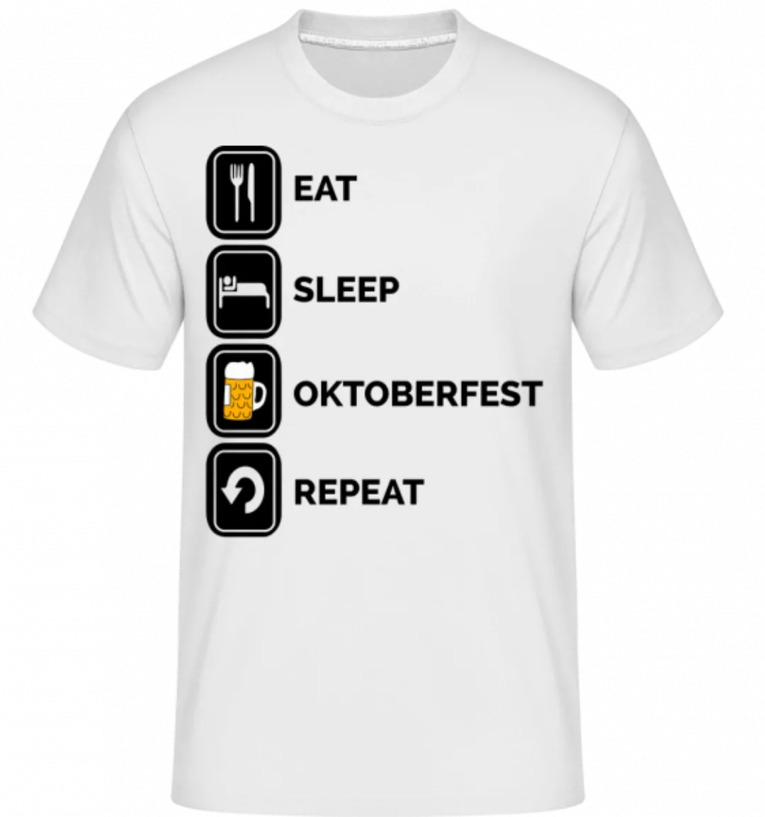 Eat Sleep Oktoberfest Repeat · Shirtinator Männer T-Shirt günstig online kaufen