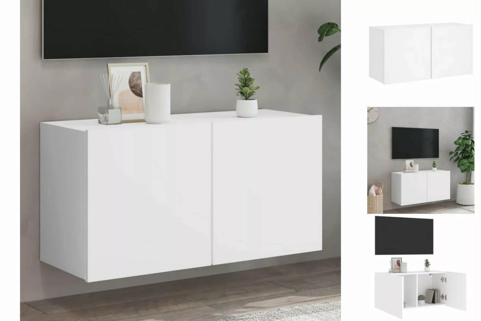 vidaXL TV-Schrank TV-Wandschrank Weiß 80x30x41 cm günstig online kaufen