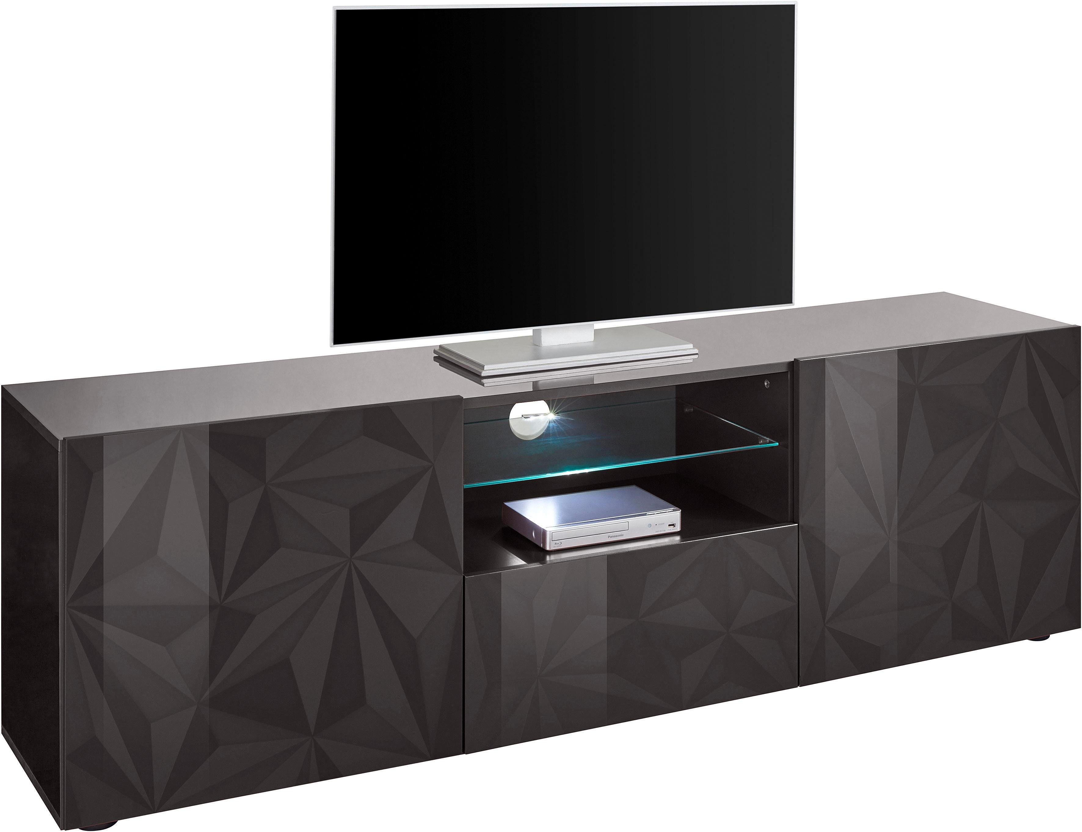 INOSIGN Lowboard "Prisma Breite 181 cm, TV-Board 2 Türen, 1 Schubkasten, TV günstig online kaufen