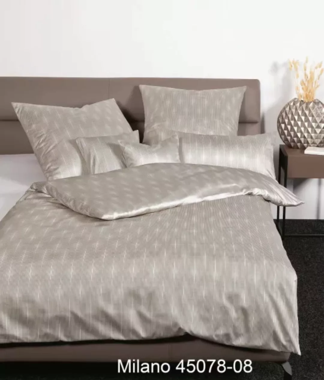 Janine Janine Mako-Satin Bettwäsche MILANO 45078 monderz Größe:  80x80 cm günstig online kaufen