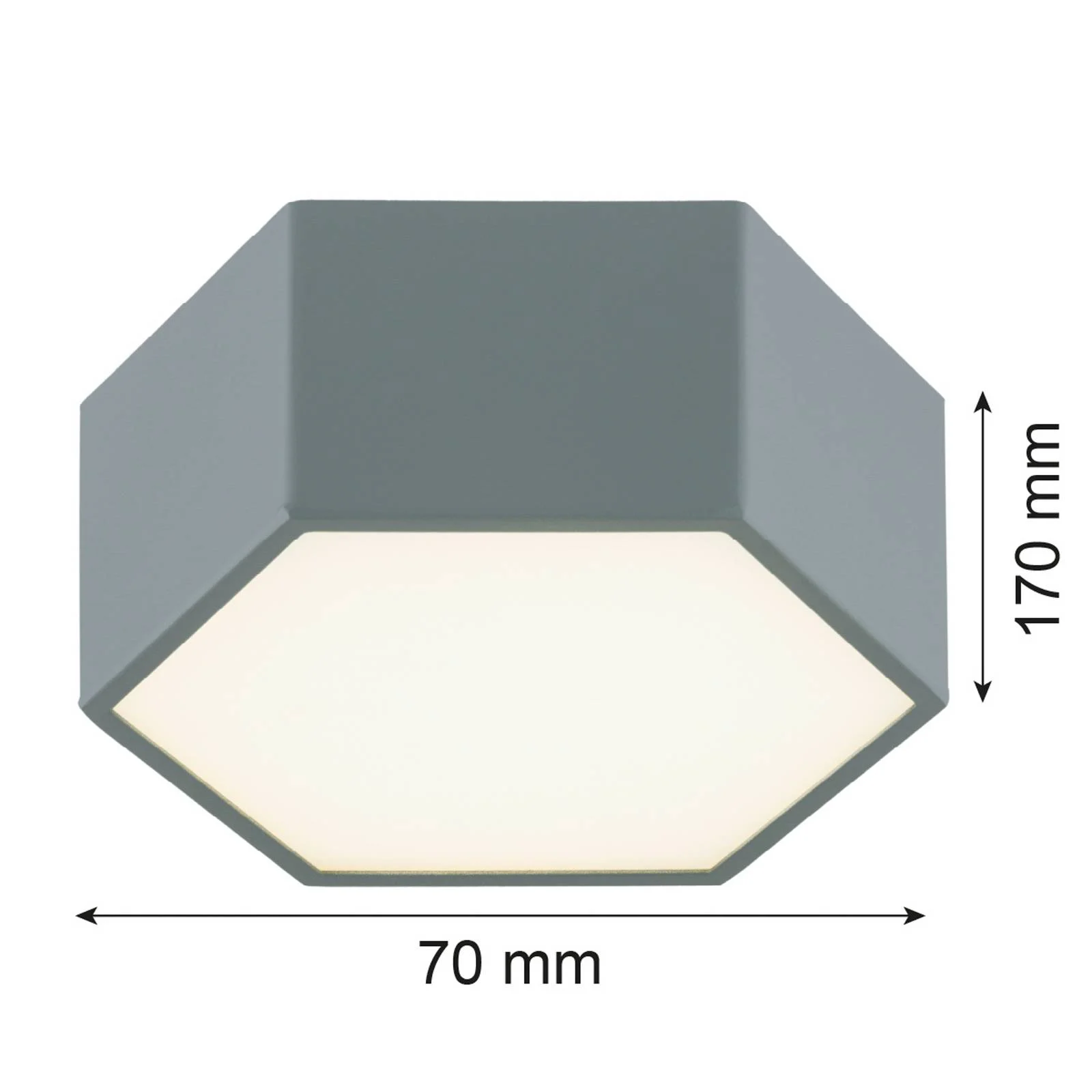 LED-Deckenleuchte Libre, salbeigrün, Stahl, 3.000 K günstig online kaufen