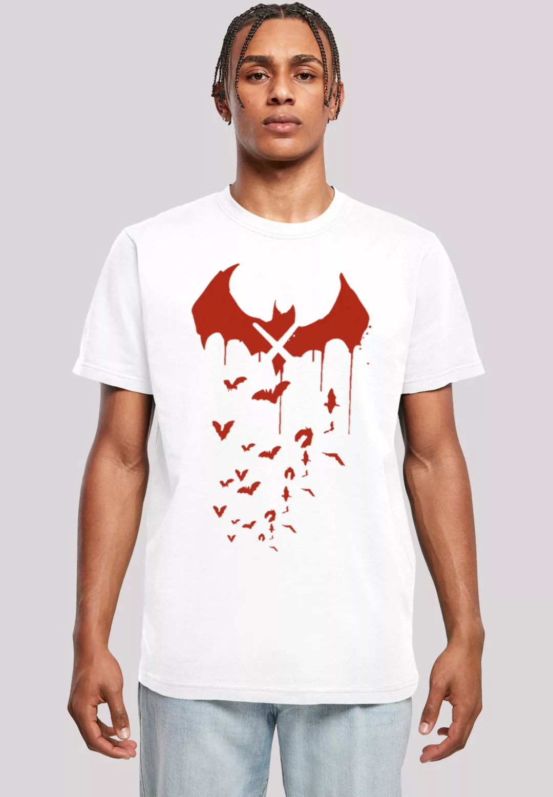 F4NT4STIC T-Shirt "DC Comics Batman Arkham Knight Bats X Drip", Print günstig online kaufen