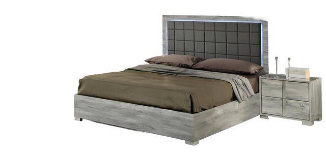 Xlmoebel Bett Luxuriöses Holz-Polsterbett mit Nachttisch-Set für das Schlaf günstig online kaufen