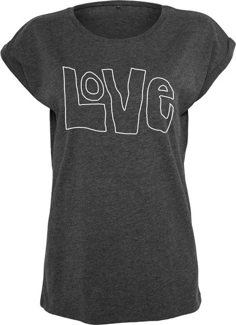 MisterTee Kurzarmshirt "Damen Ladies Love Tee", (1 tlg.) günstig online kaufen