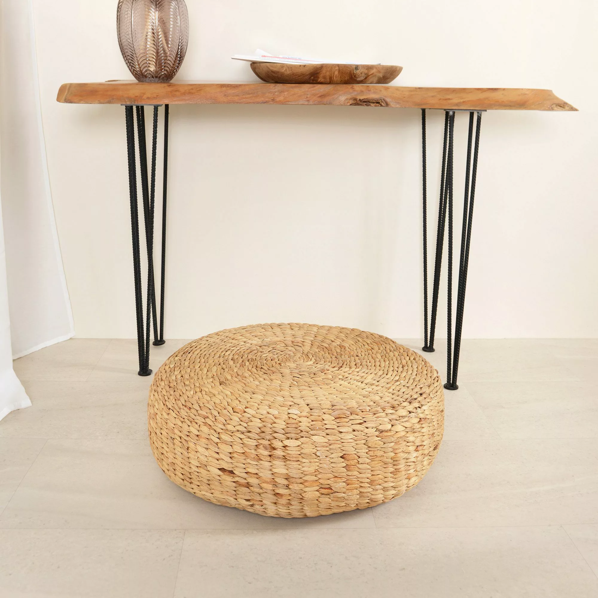 wohnfreuden Hocker Sitz-Pouf Bruno 55 cm günstig online kaufen