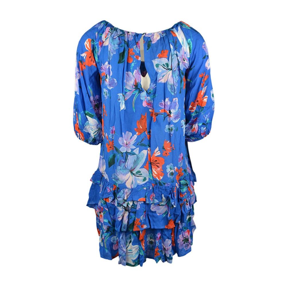 Replay Sommerkleid Volant Mini Dress Blumenprint günstig online kaufen