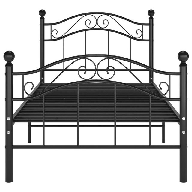 furnicato Bettgestell Bett Schwarz Metall 100x200 cm (1-tlg) günstig online kaufen