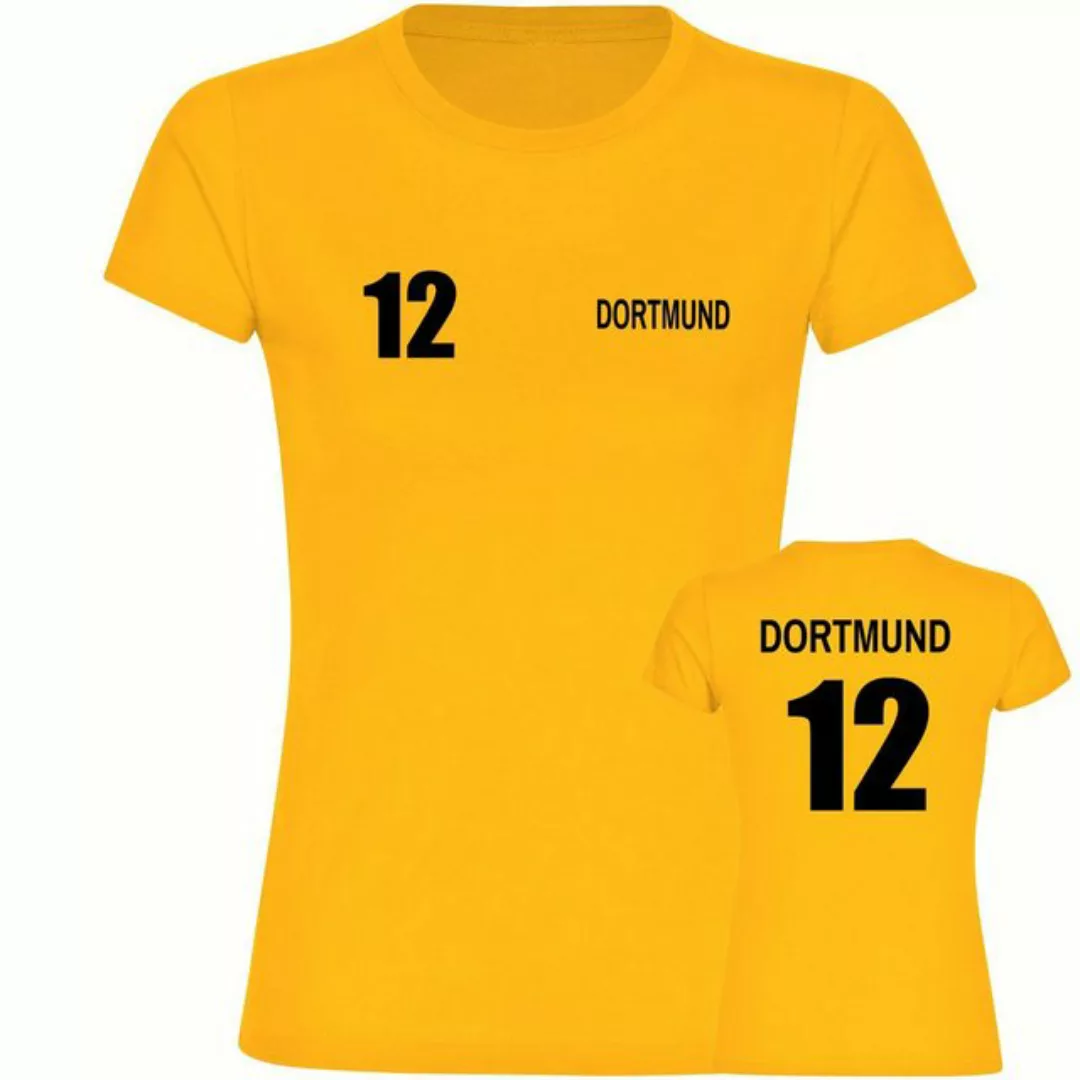 multifanshop T-Shirt Damen Dortmund - Trikot 12 - Frauen günstig online kaufen