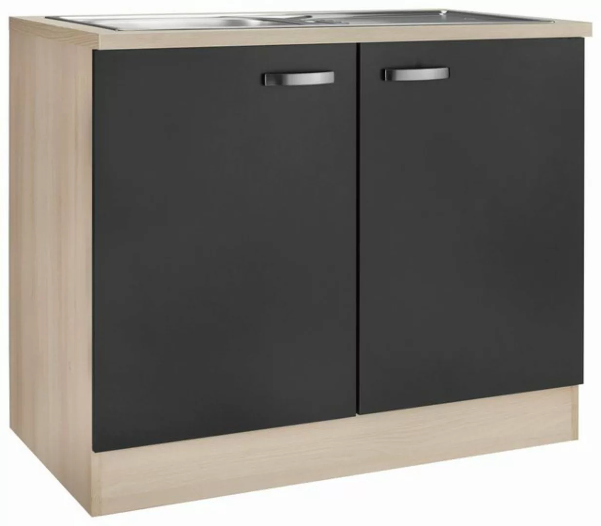 OPTIFIT Spülenschrank "Faro", mit Metallgriffen, Breite 100 cm günstig online kaufen