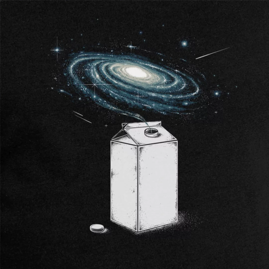 Robert Richter – Milky Galaxy - Mens Low Carbon Organic Cotton T-shirt günstig online kaufen