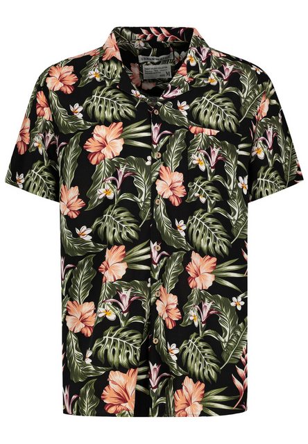 Urban Surface Kurzarmhemd Allover-Print Tropical Flowers günstig online kaufen