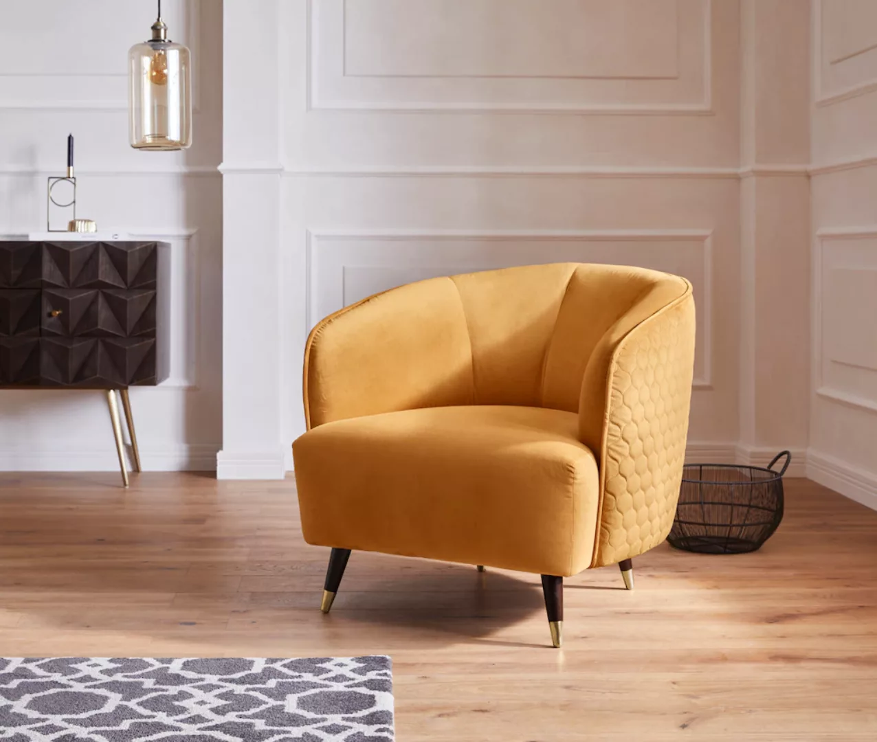 Guido Maria Kretschmer Home&Living Sessel »Oradea«, mit eleganter Steppung günstig online kaufen