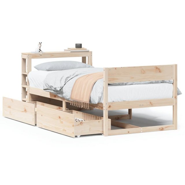 vidaXL Bett, Massivholzbett ohne Matratze 90x200 Kiefernholz günstig online kaufen