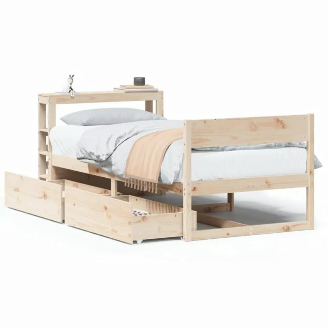 vidaXL Bett, Massivholzbett ohne Matratze 90x200 Kiefernholz günstig online kaufen