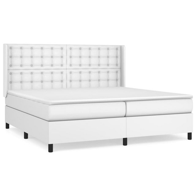 vidaXL Boxspringbett Bett Boxspringbett Kunstleder komplett mit Matratze & günstig online kaufen