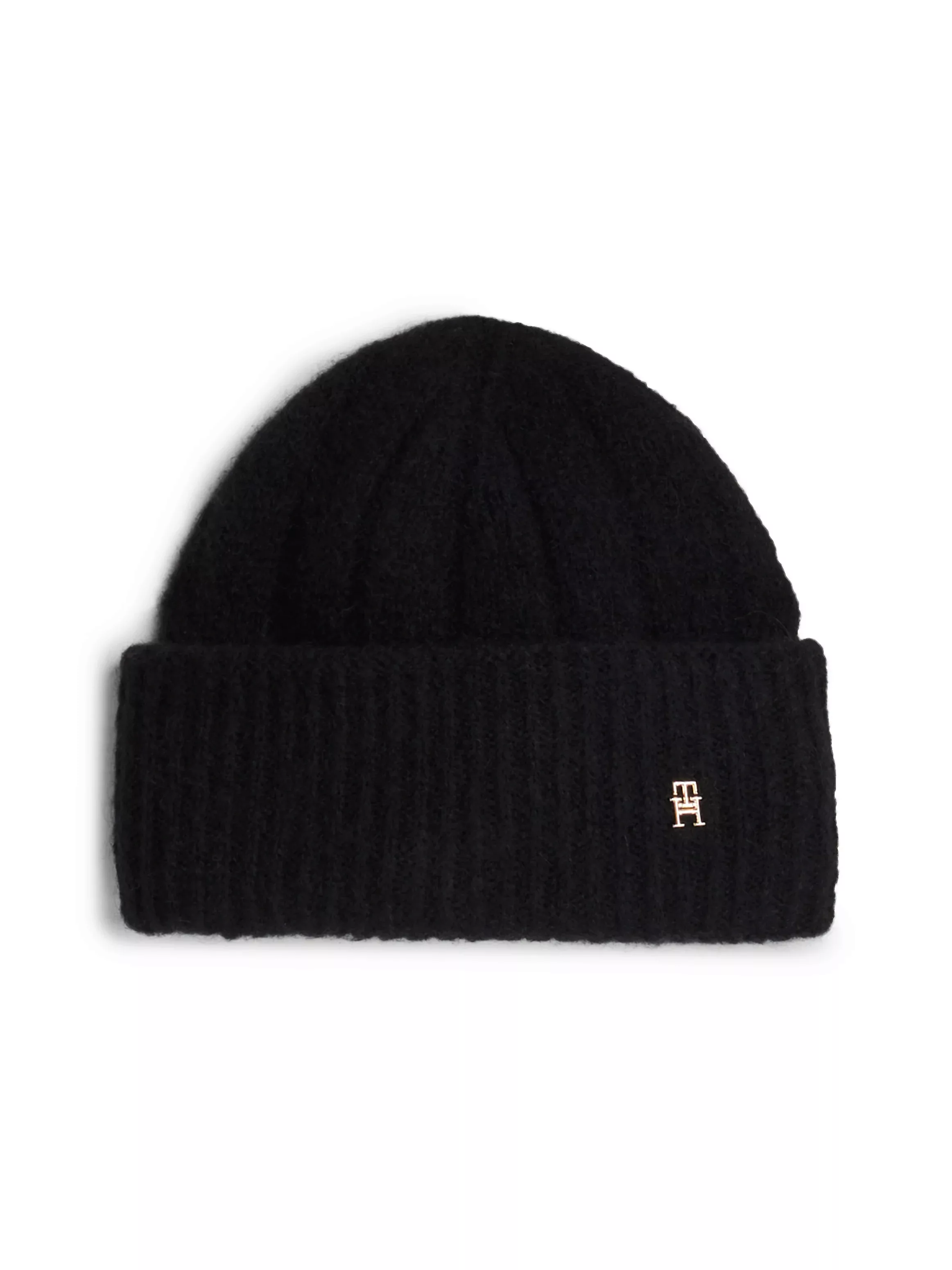 Tommy Hilfiger Beanie "TH TIMELESS BEANIE", mit Monogramm-Emblem günstig online kaufen