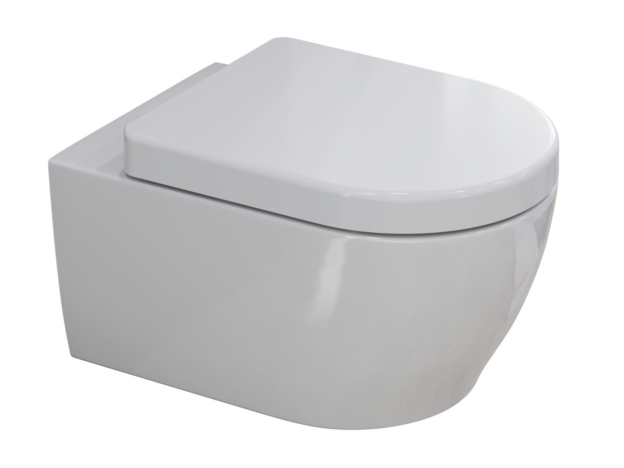 Aqua Bagno Tiefspül-WC Tiefspüler, spülrandlos, weiß, günstig online kaufen