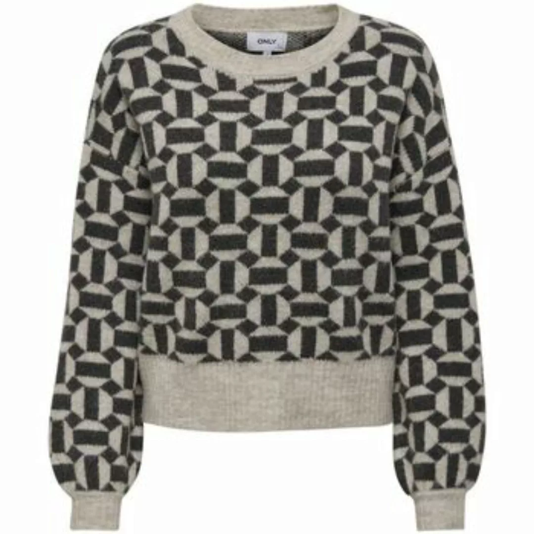 Only  Pullover 15268015 GEO LIGE-OATMEAL günstig online kaufen