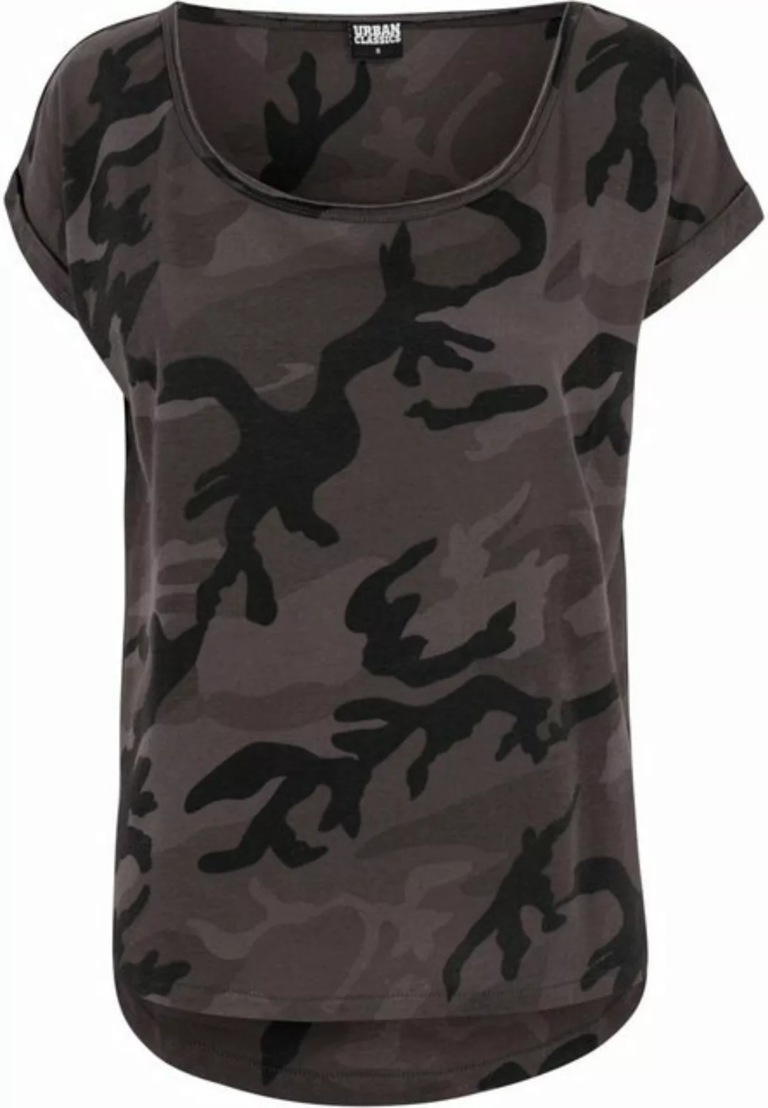 URBAN CLASSICS T-Shirt Urban Classics Damen Ladies Camo Back Shaped Tee (1- günstig online kaufen