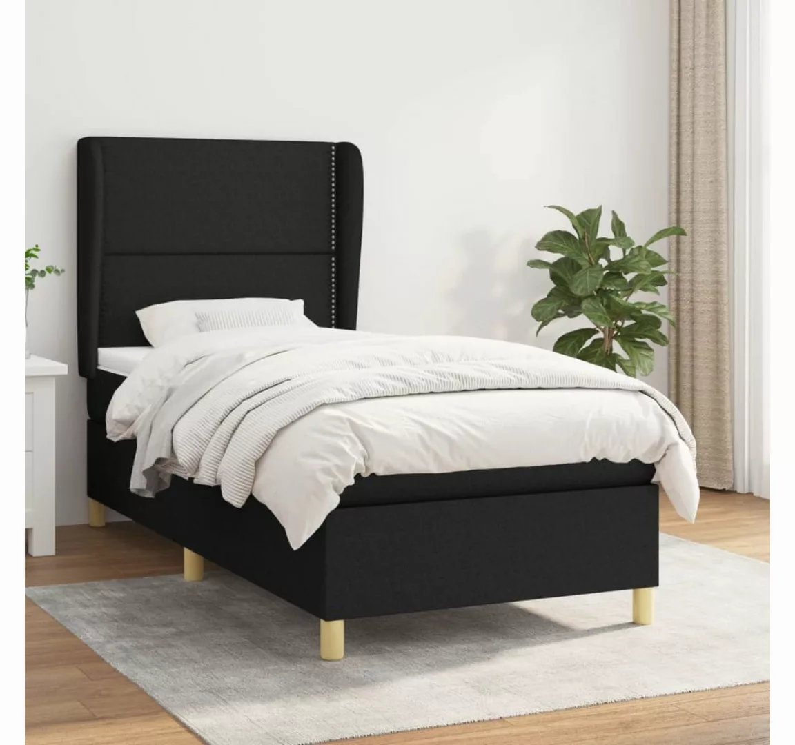 vidaXL Boxspringbett Bett Boxspringbett mit Matratze & Topper Stoff verschi günstig online kaufen