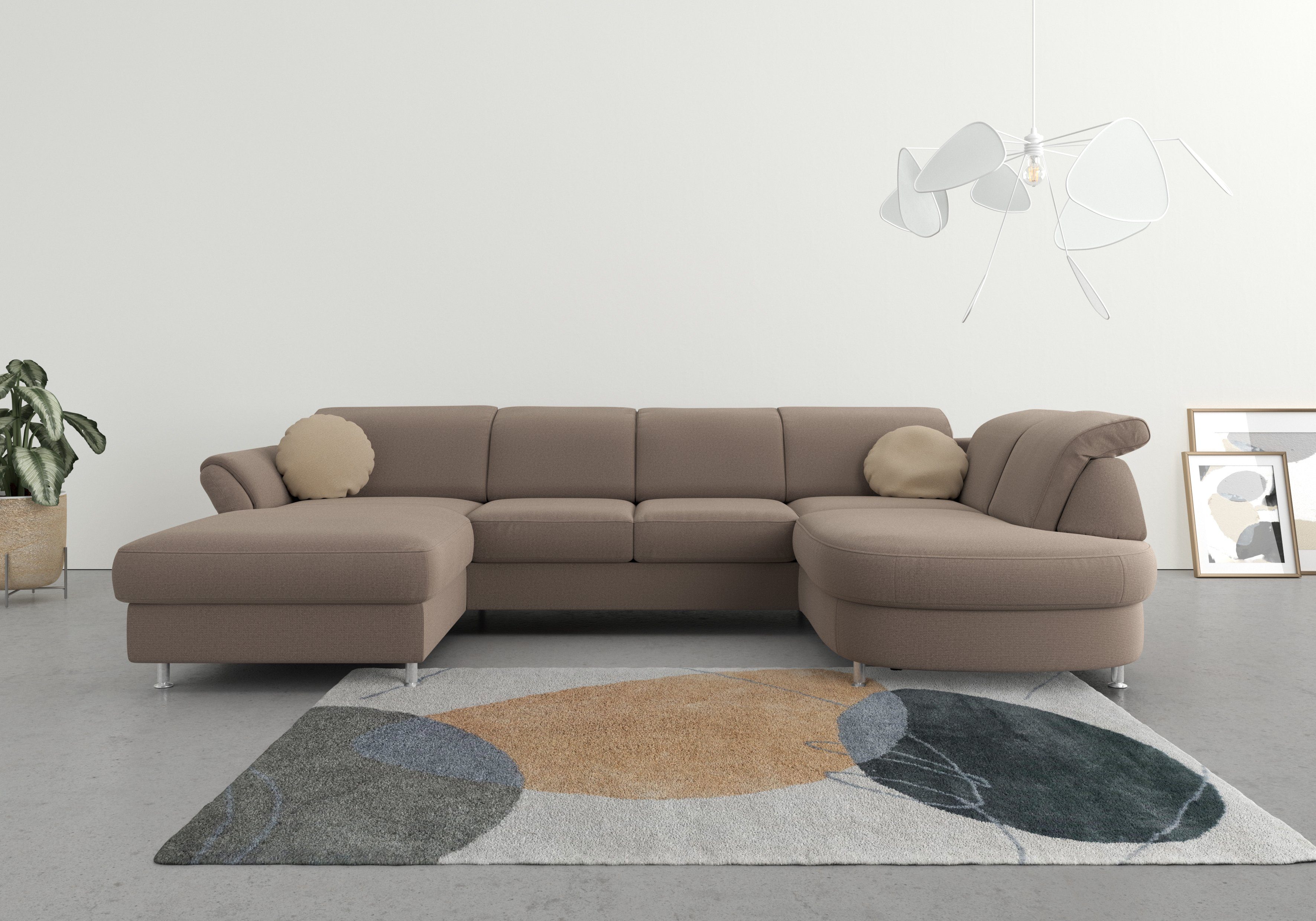 sit&more Wohnlandschaft "Apulia U-Form", wahlweise Bettfunktion, Bettkasten günstig online kaufen