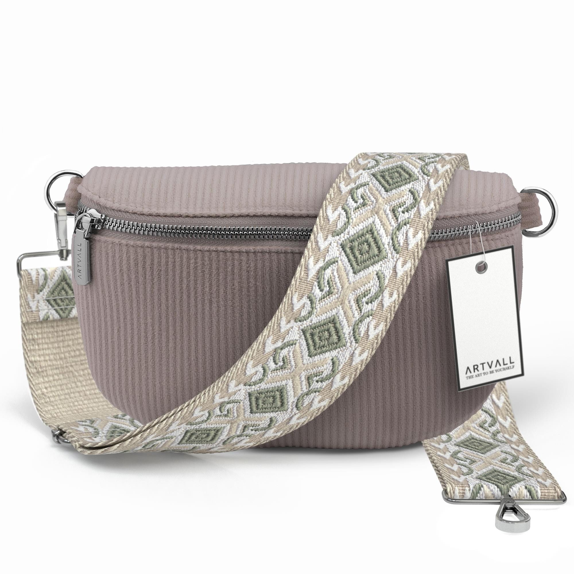 ARTVALL Umhängetasche Cord Handtasche Brusttasche Crossbody günstig online kaufen