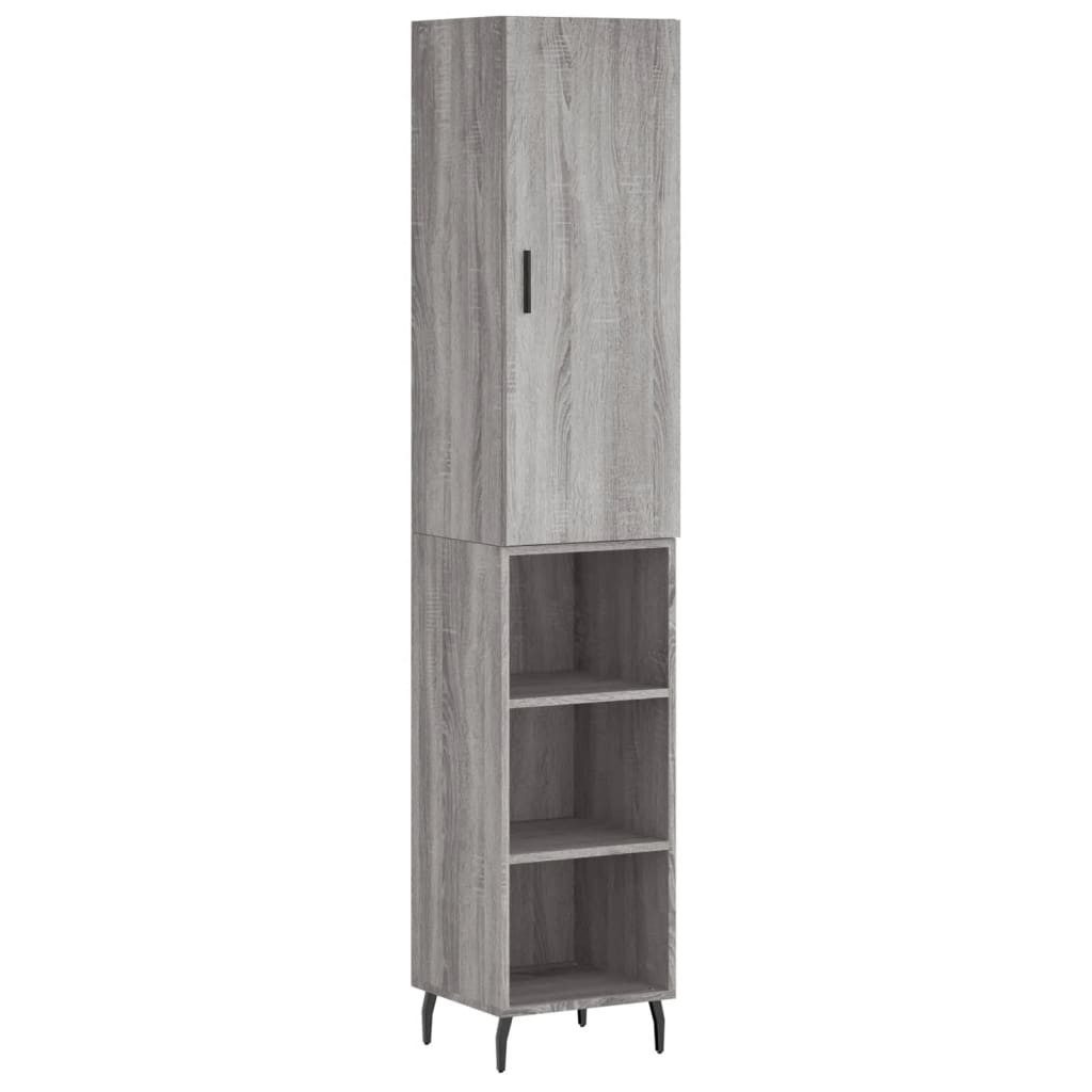 vidaXL Highboard Highboard Grau Sonoma 34,5x34x180 günstig online kaufen