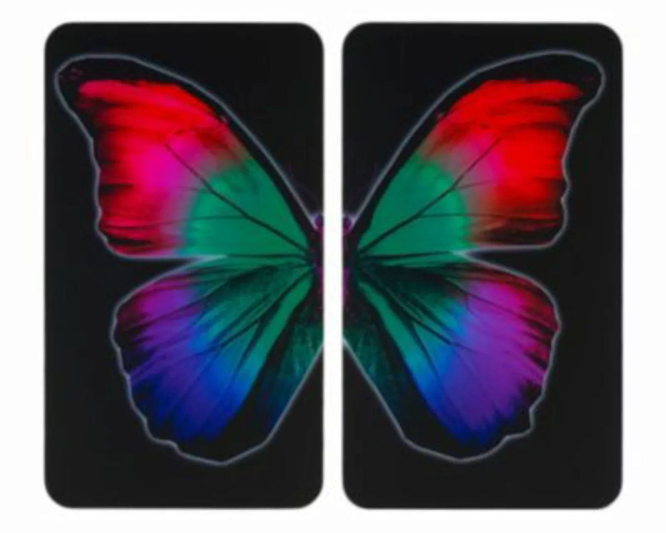 WENKO Herdabdeckplatte Universal Butterfly by Night 2er Set, alle Herdarten günstig online kaufen