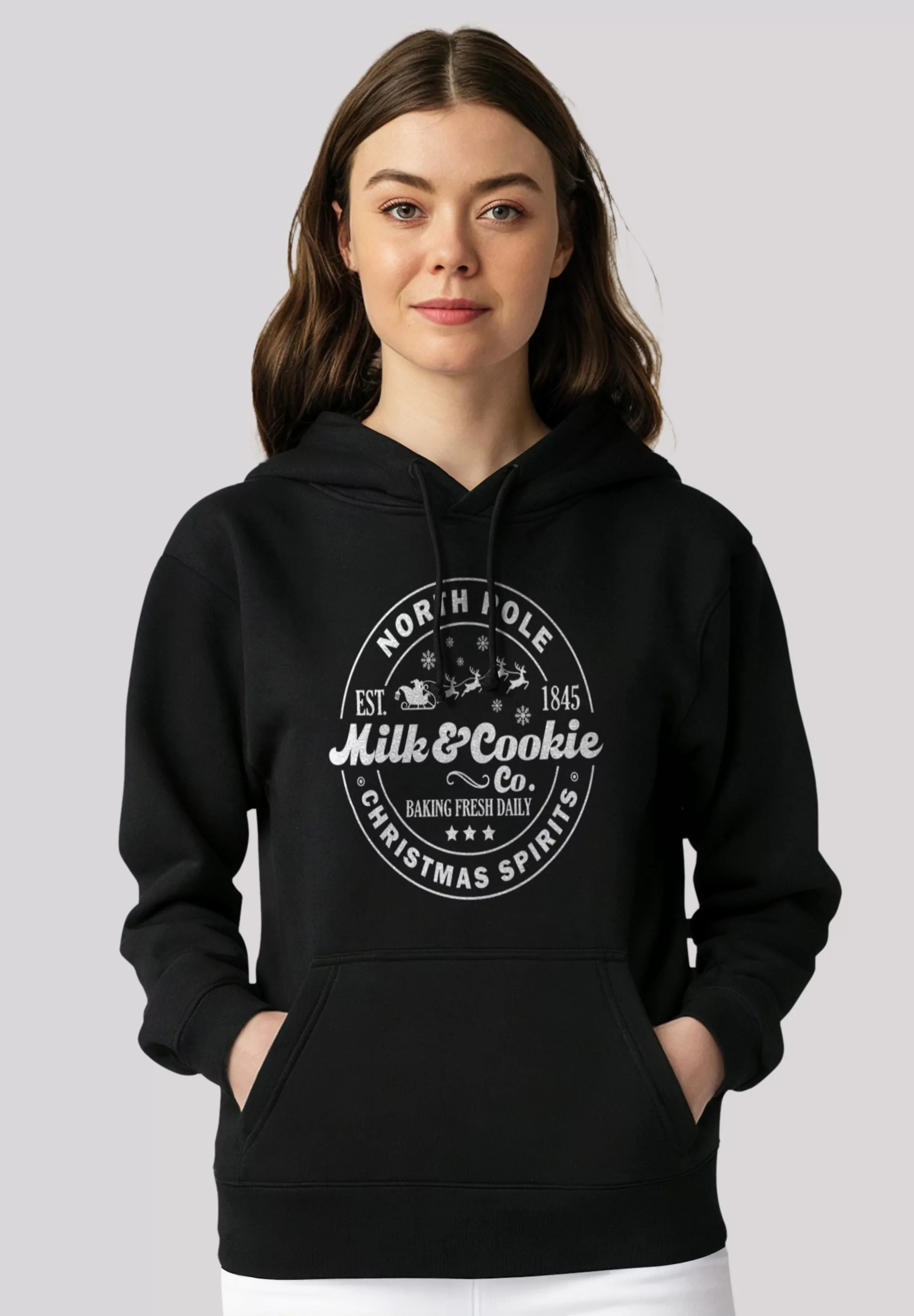 F4NT4STIC Kapuzenpullover "Milk and Cookie Bakery Retro Weihnachten", Premi günstig online kaufen