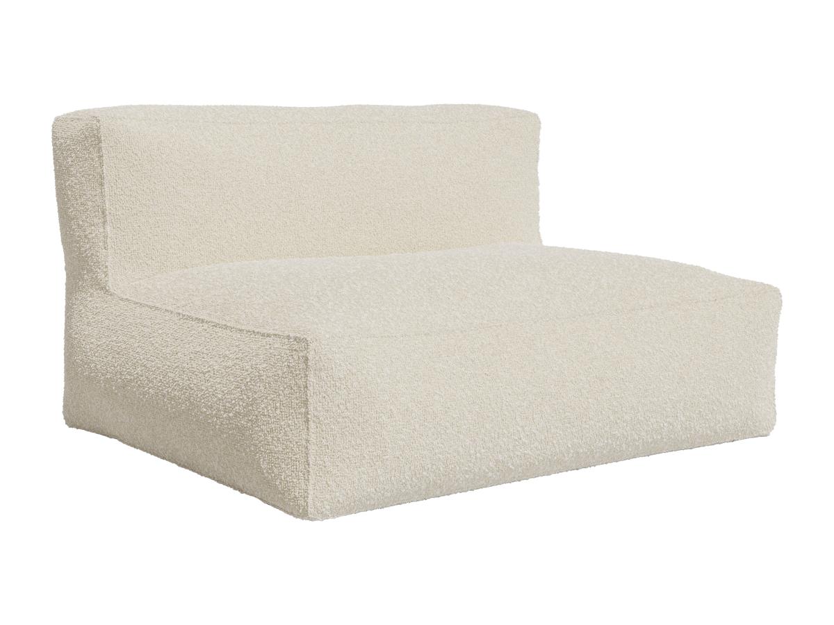 Sofa 2-Sitzer - Bouclé-Stoff - Beige - NOUMARA günstig online kaufen