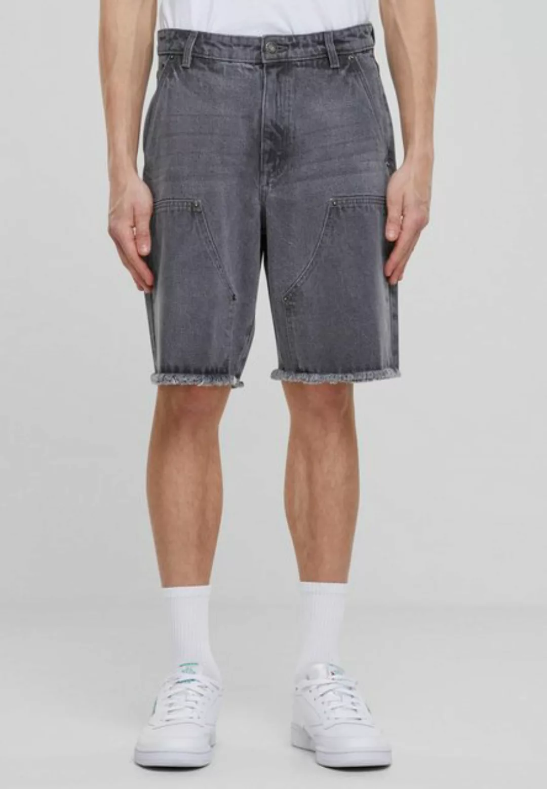 URBAN CLASSICS Shorts Urban Classics Open Edge Two Knee Denim Shorts (1-tlg günstig online kaufen