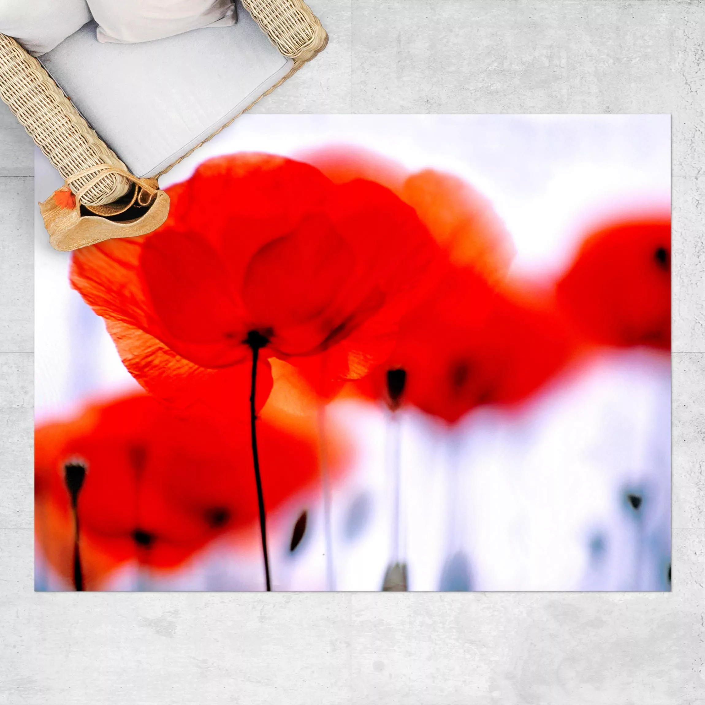 Vinyl-Teppich Magic Poppies günstig online kaufen