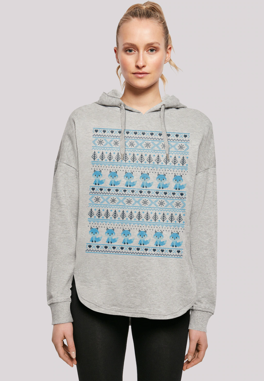 F4NT4STIC Kapuzenpullover "Christmas Fuchs Weihnachten Muster", Print günstig online kaufen