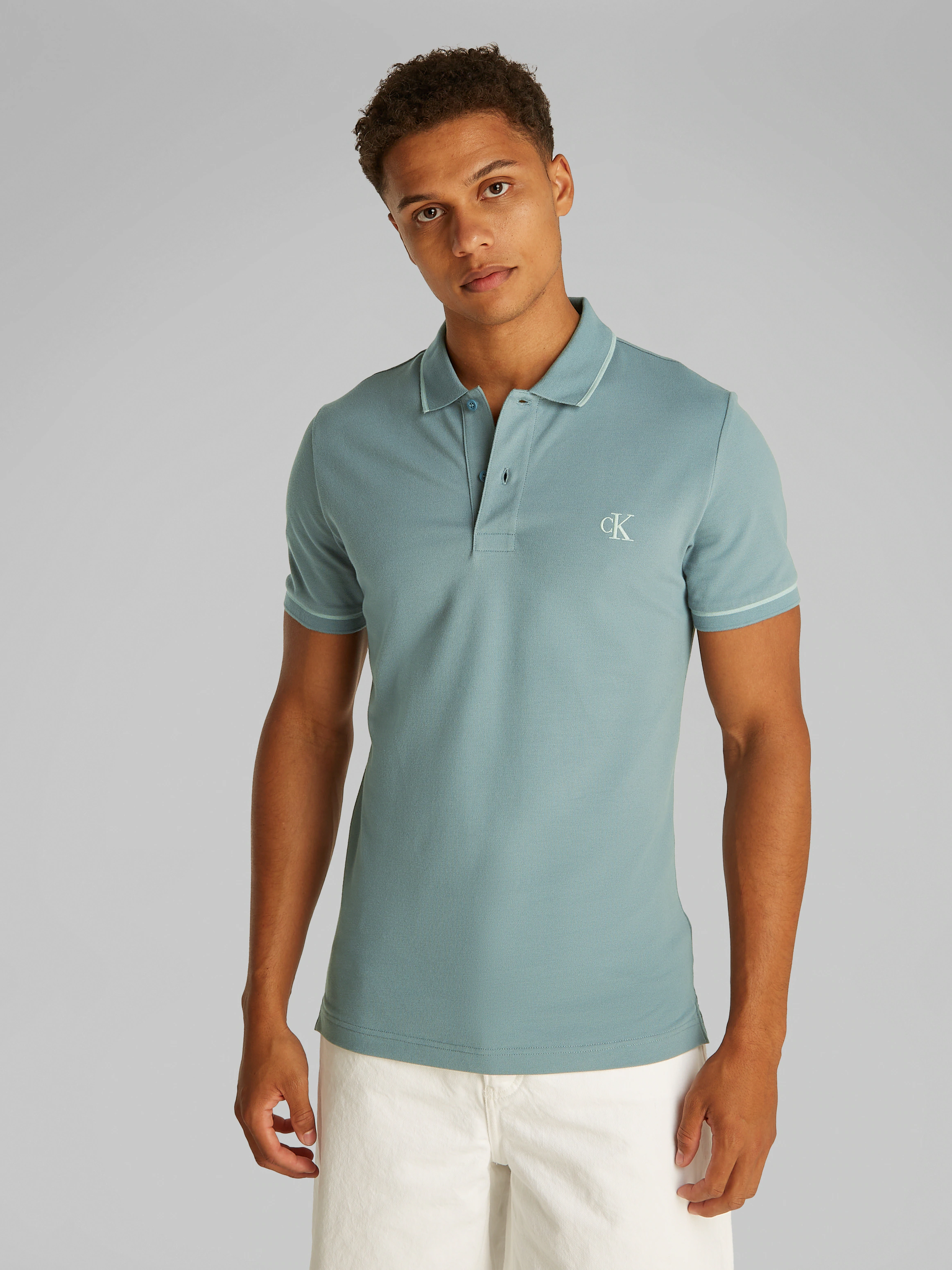 Calvin Klein Jeans Poloshirt "TIPPING SLIM POLO" günstig online kaufen