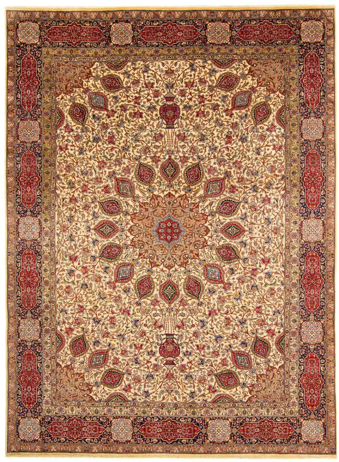 morgenland Orientteppich »Perser - Täbriz - Royal - 393 x 290 cm - hellbrau günstig online kaufen