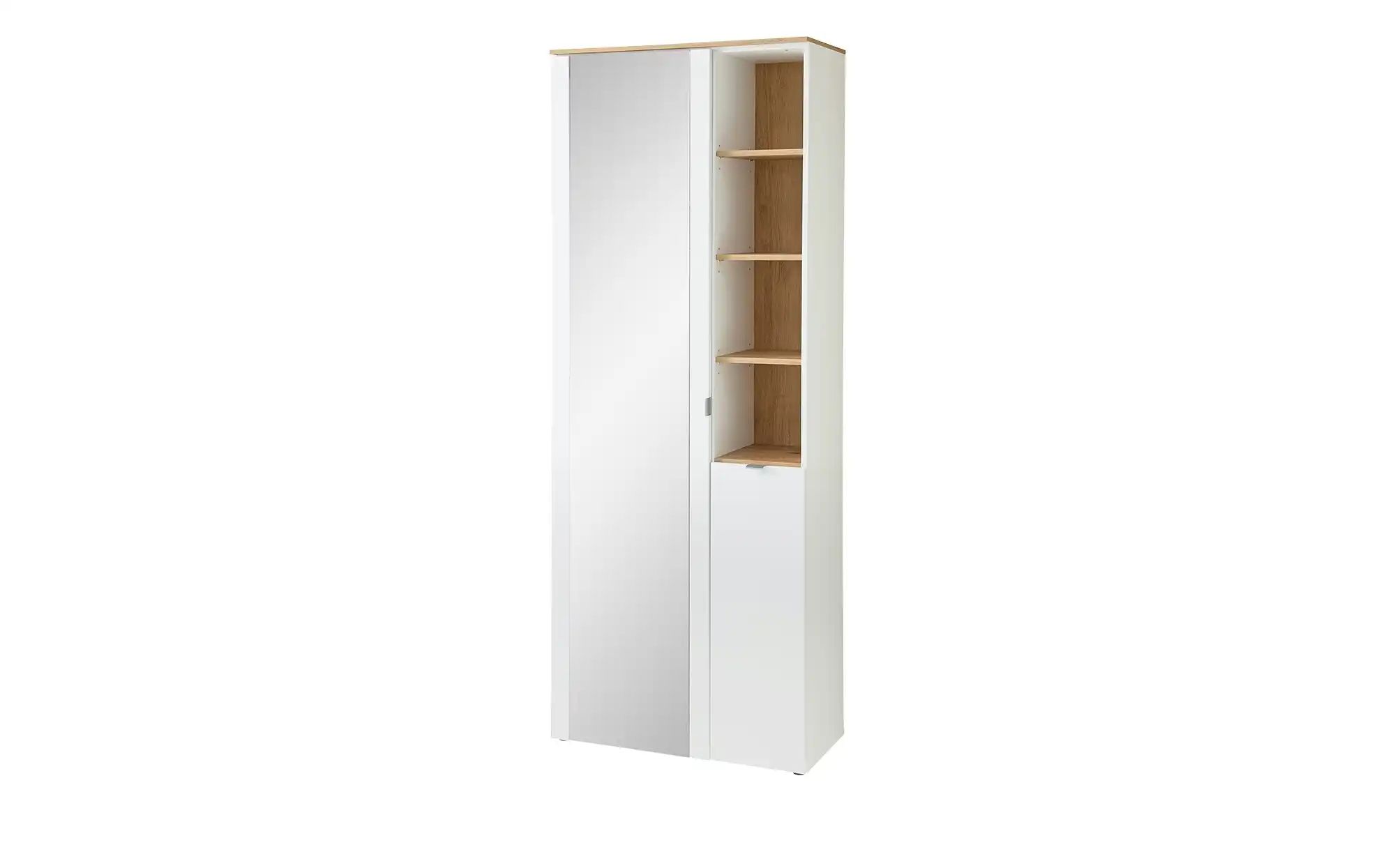 Innostyle Garderobenschrank in Weiß matt, MDF, Spannplatte - 78x202x38cm (B günstig online kaufen