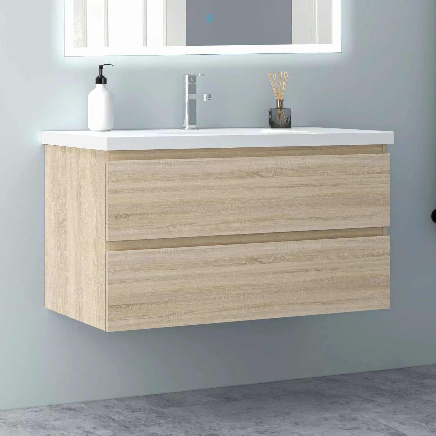 Aica Sanitär Waschtisch Waschtische Unterschrank MDF günstig online kaufen