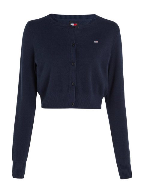 Tommy Jeans Strickjacke TJW CRP ESSENTIAL CARDIGAN mit Logostickerei günstig online kaufen