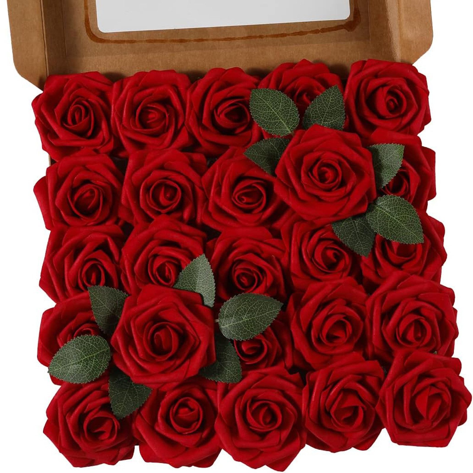 Kunstblume 25 Stück Künstliche Rose Blume günstig online kaufen