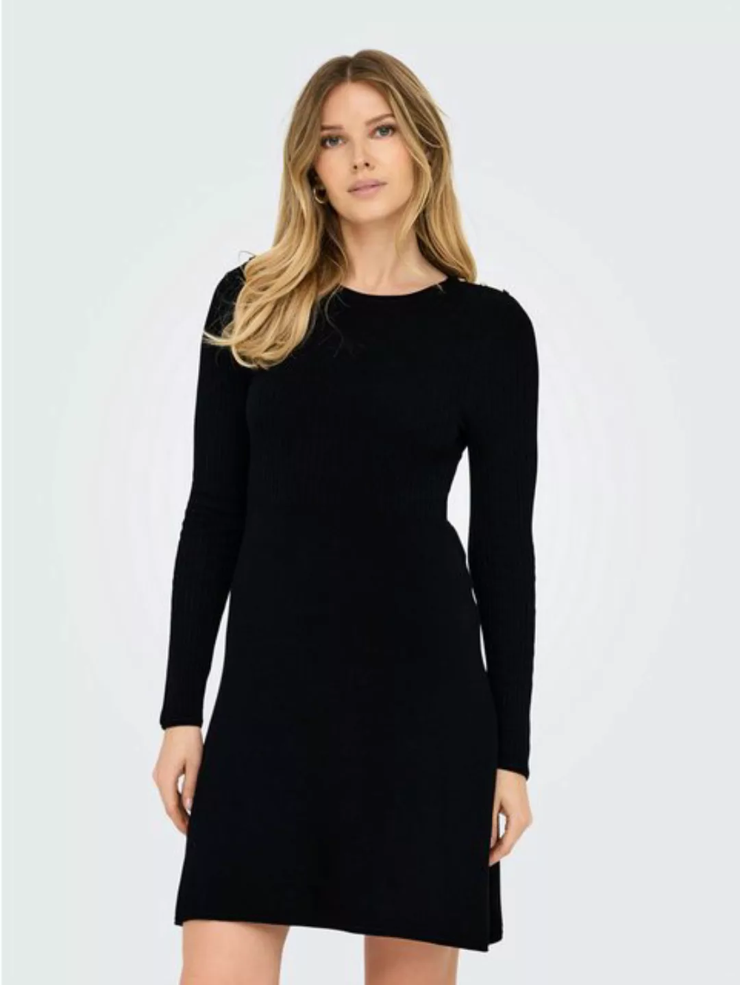 ONLY Midikleid ONLMILA SL BUTTON O-NECK DRESS EX KNT günstig online kaufen