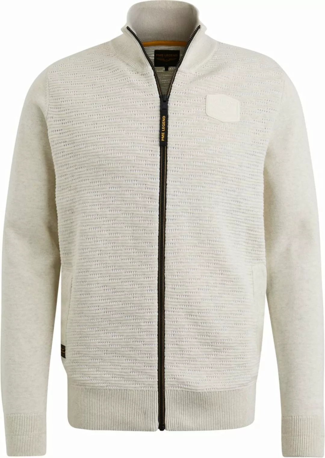PME Legend Sweat Zip Jacket Ecru  - Größe XXL günstig online kaufen